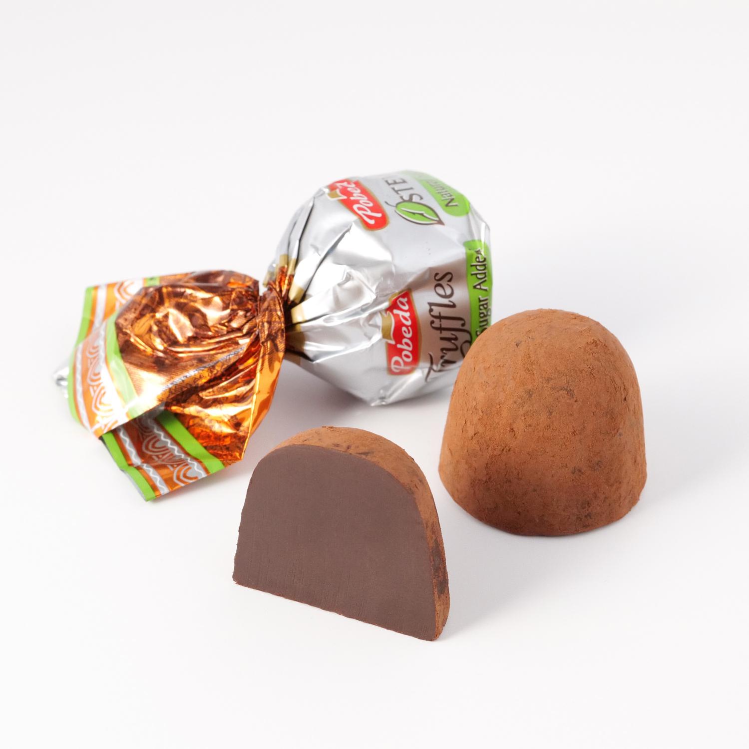 Bomboane trufe de ciocolata fara zahar 