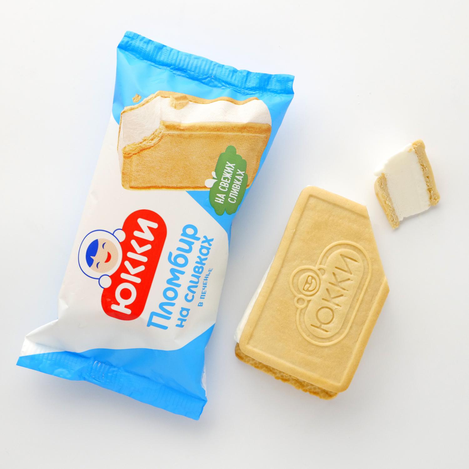 Inghetata iukki plombir biscuiti 