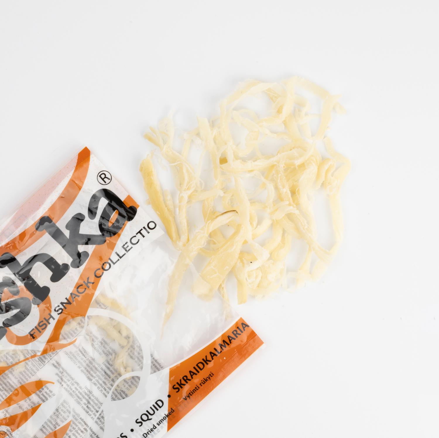 Calmar uscat si afumat 