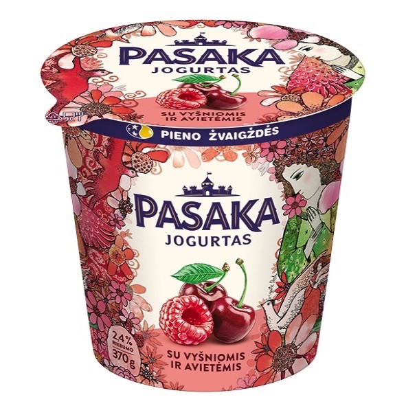 Iaurt zmeură/vișină „Pasaka”