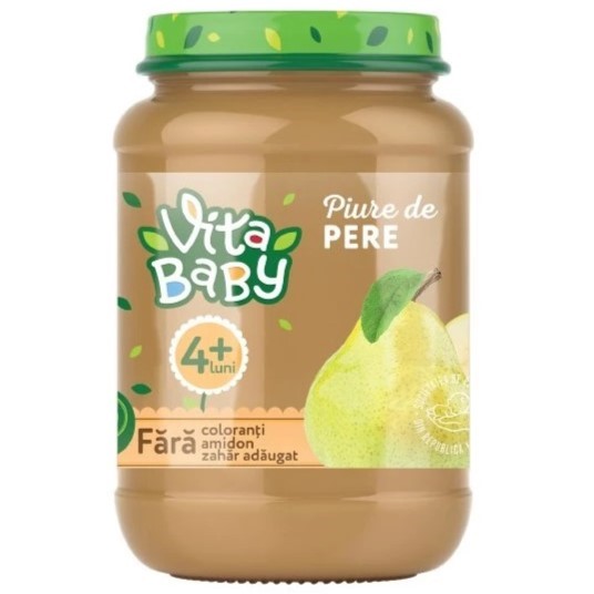 Piure de pere fără zahăr adăugat 180GR