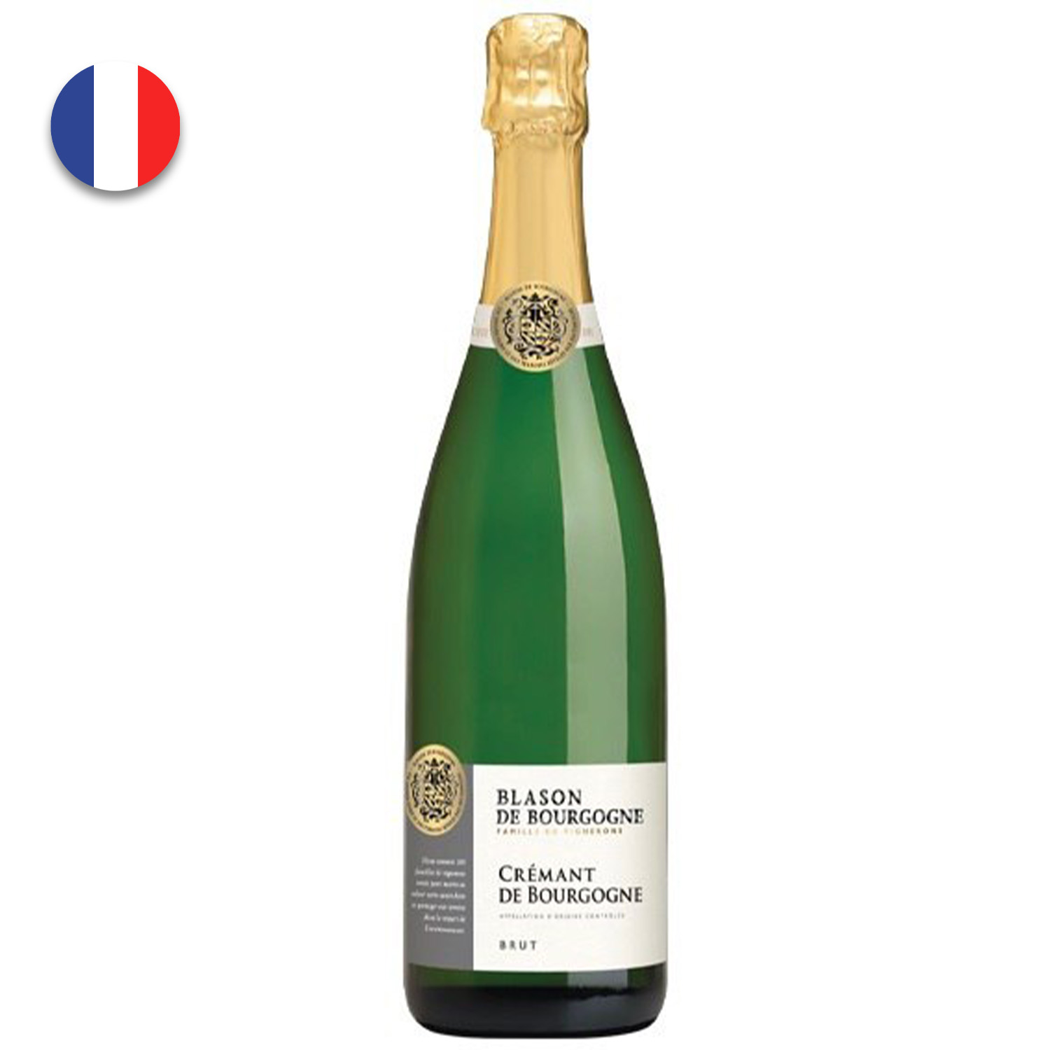 Vin spumant Crème de Bourgogne alb brut 0.75L