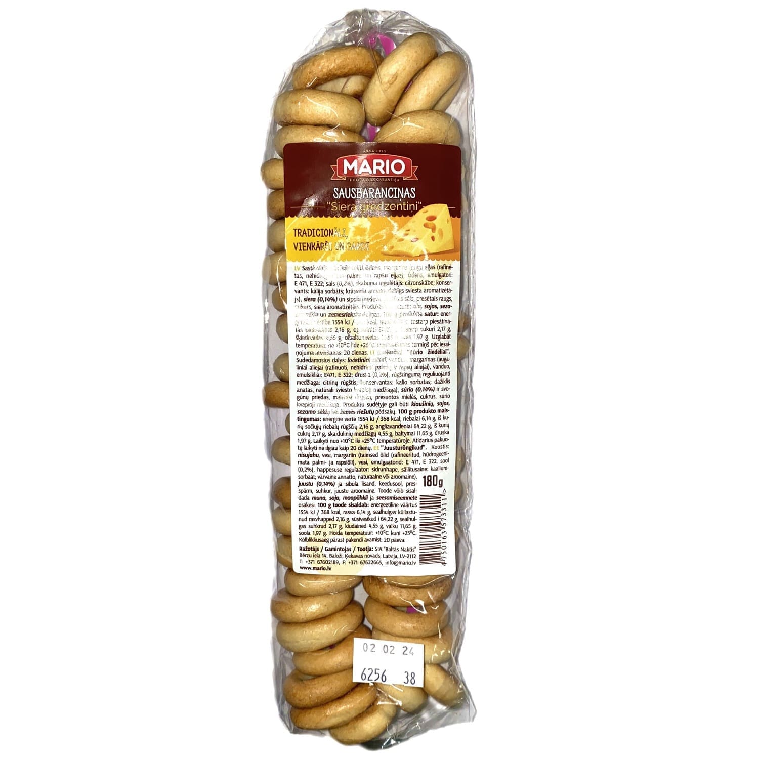 Covrigi cu cașcaval Vyazanka 180GR Mario