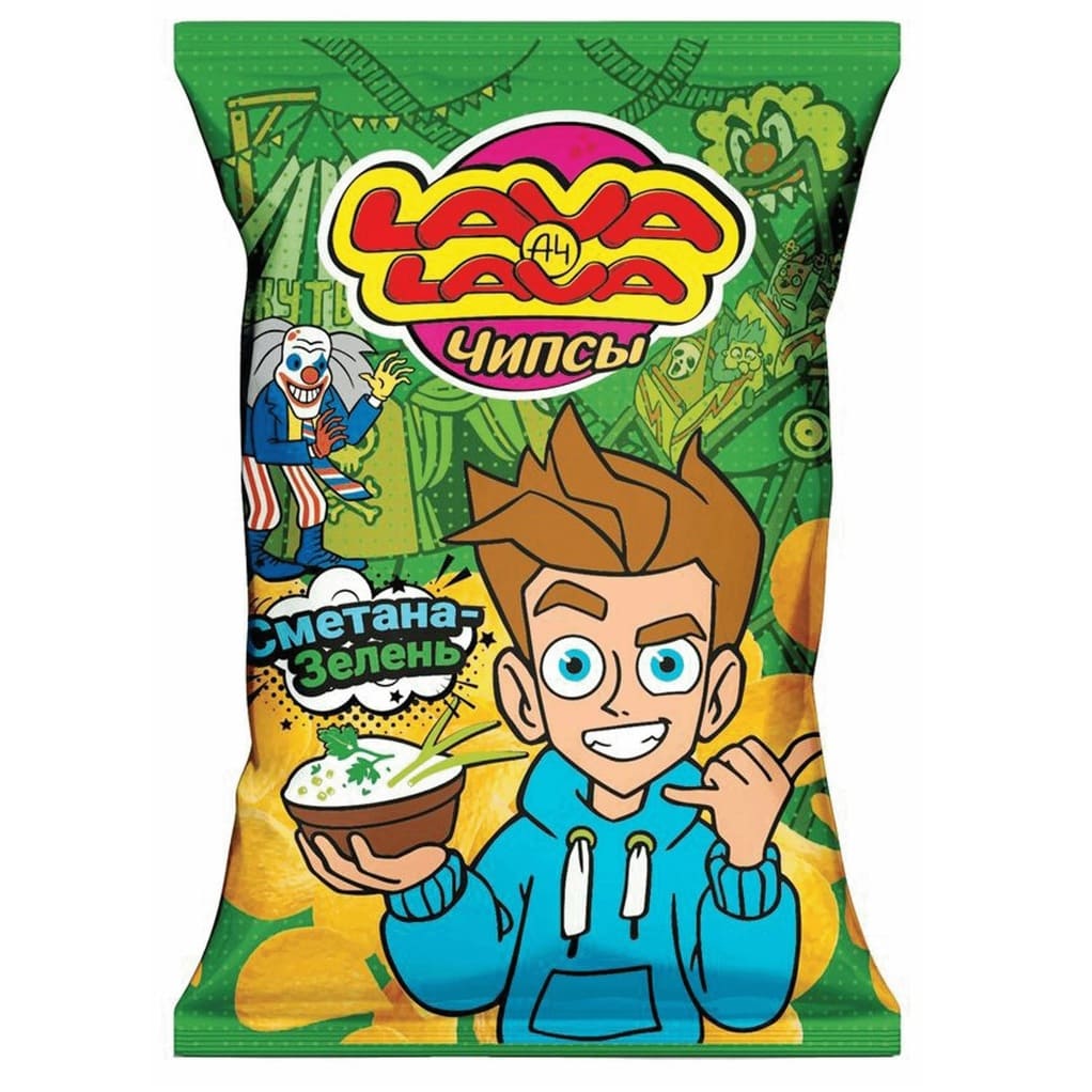 Chipsuri cu gust de smântână și ierburi 50GR LAVA LAVA